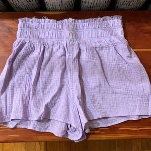 High Rise Purple Shorts (NEW)
